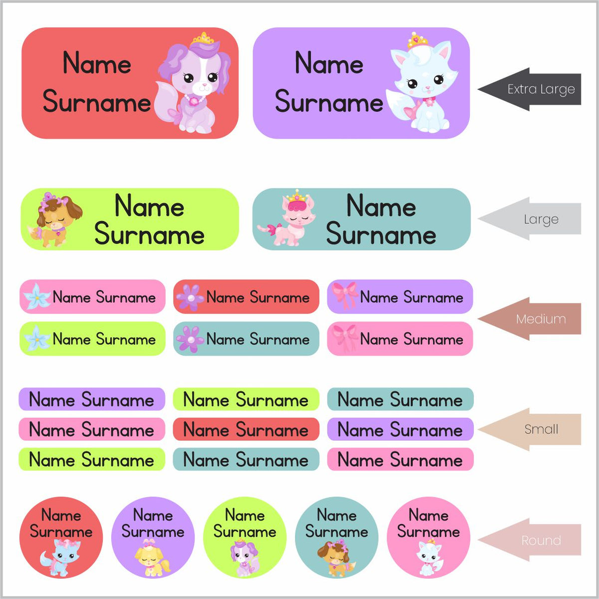 Royal Animals Additional Labels – Stickit Designs