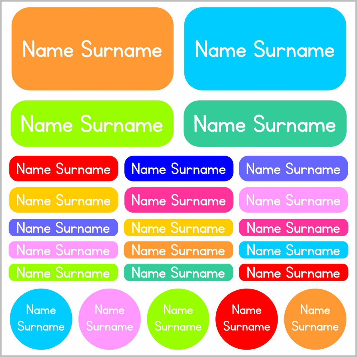 Multi-Colour Labels – Stickit Designs