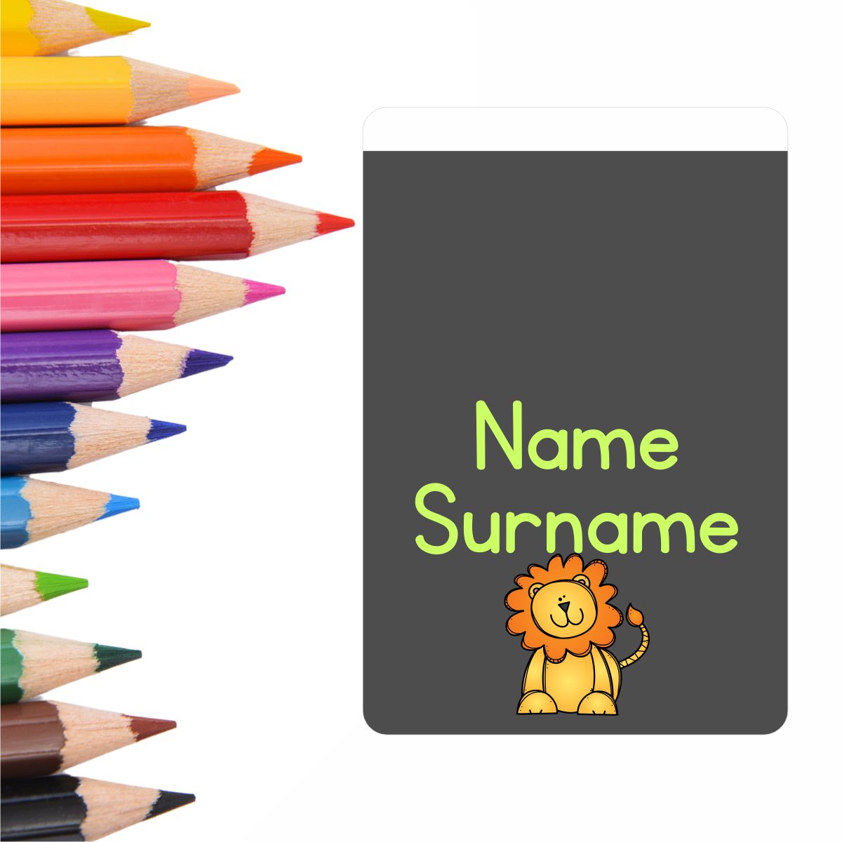 Boy Wild Animals Wrap-Around Pencil Labels – Stickit Designs