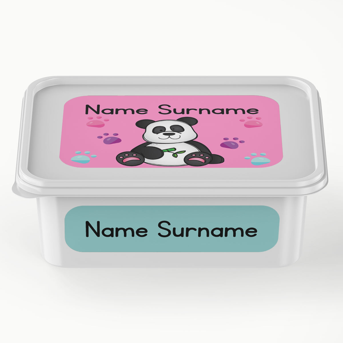 Girl Wild Animals Ice Cream Tub Labels – Stickit Designs