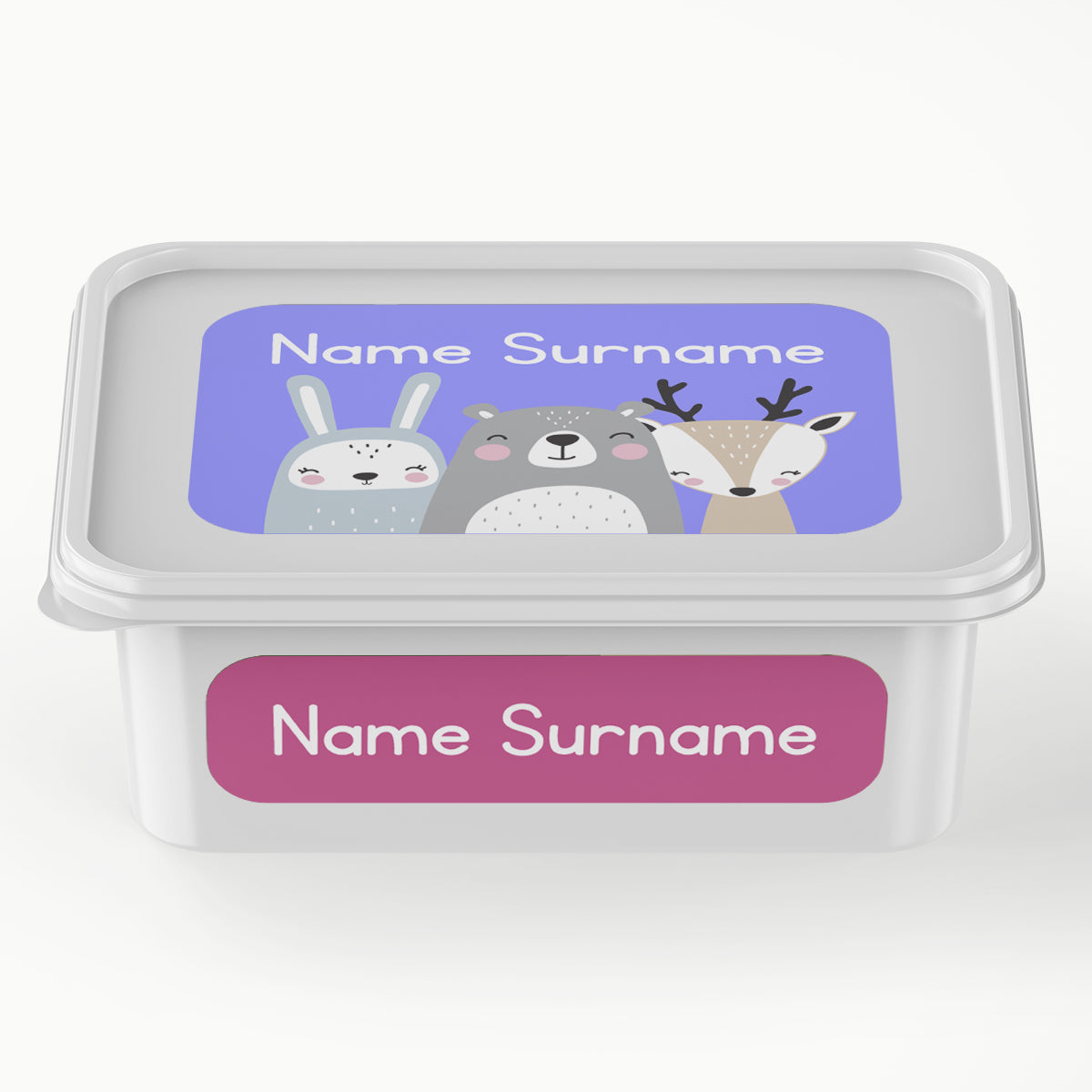 Peeking Animals Ice Cream Tub Labels – Stickit Designs