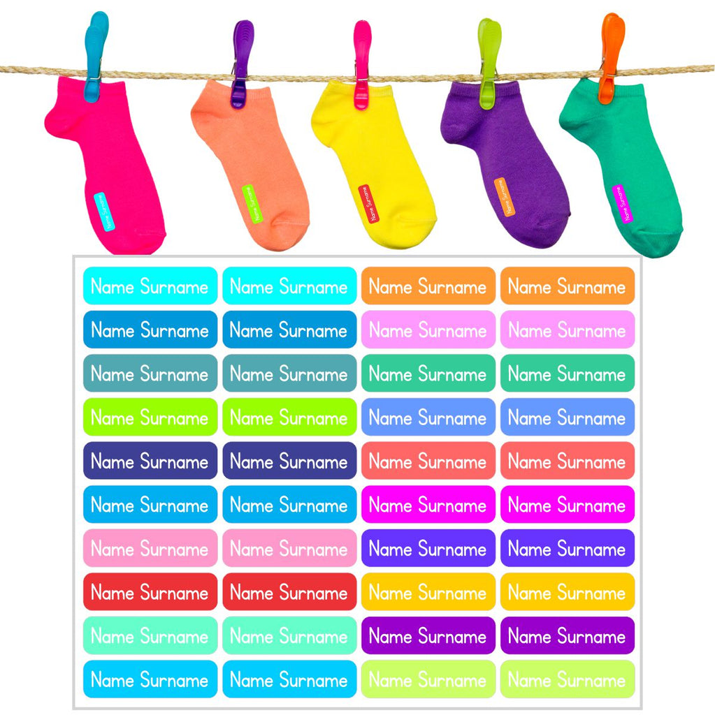 Iron-On Sock Labels