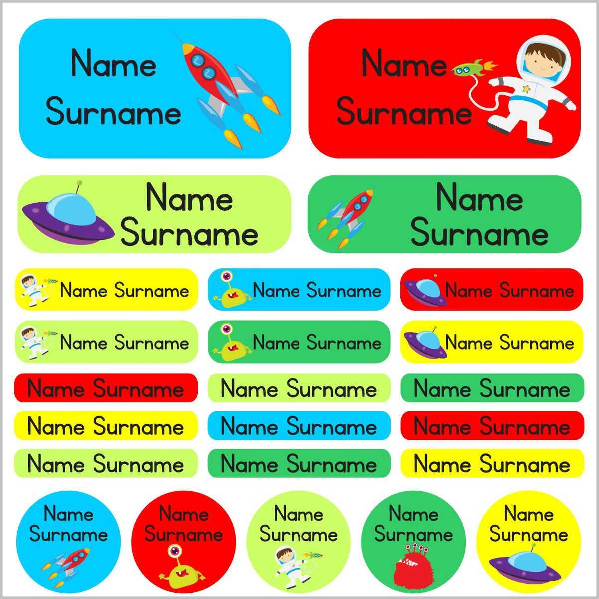 Space Boys Labels – Stickit Designs