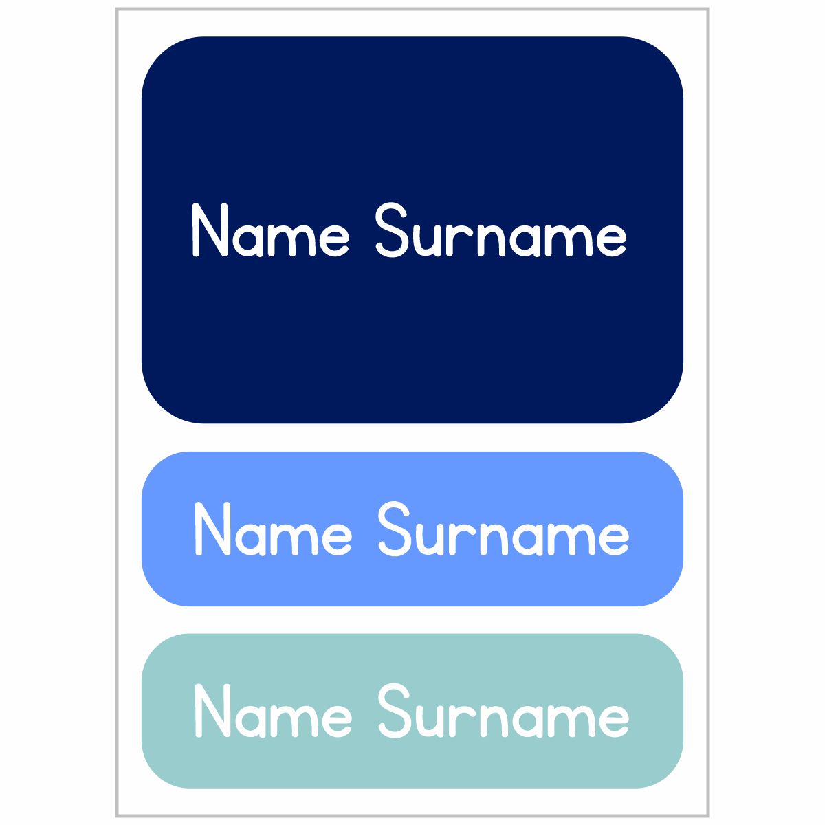 Label Design Blue Ice Shades of Blue Ice Cream Tub Labels – Stickit Designs