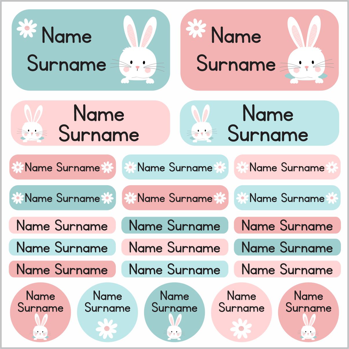Bunnies Labels – Stickit Designs