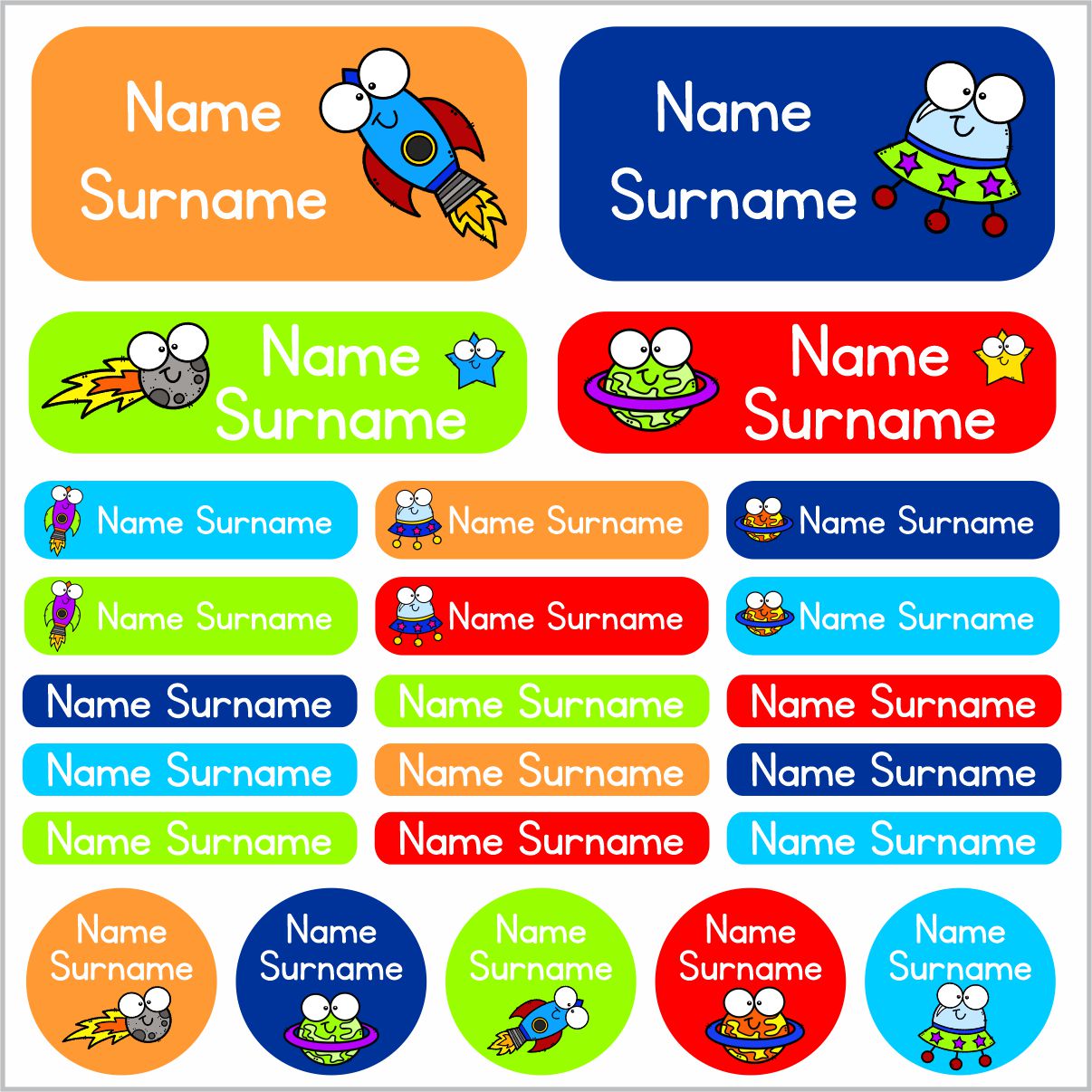 Space Labels – Stickit Designs