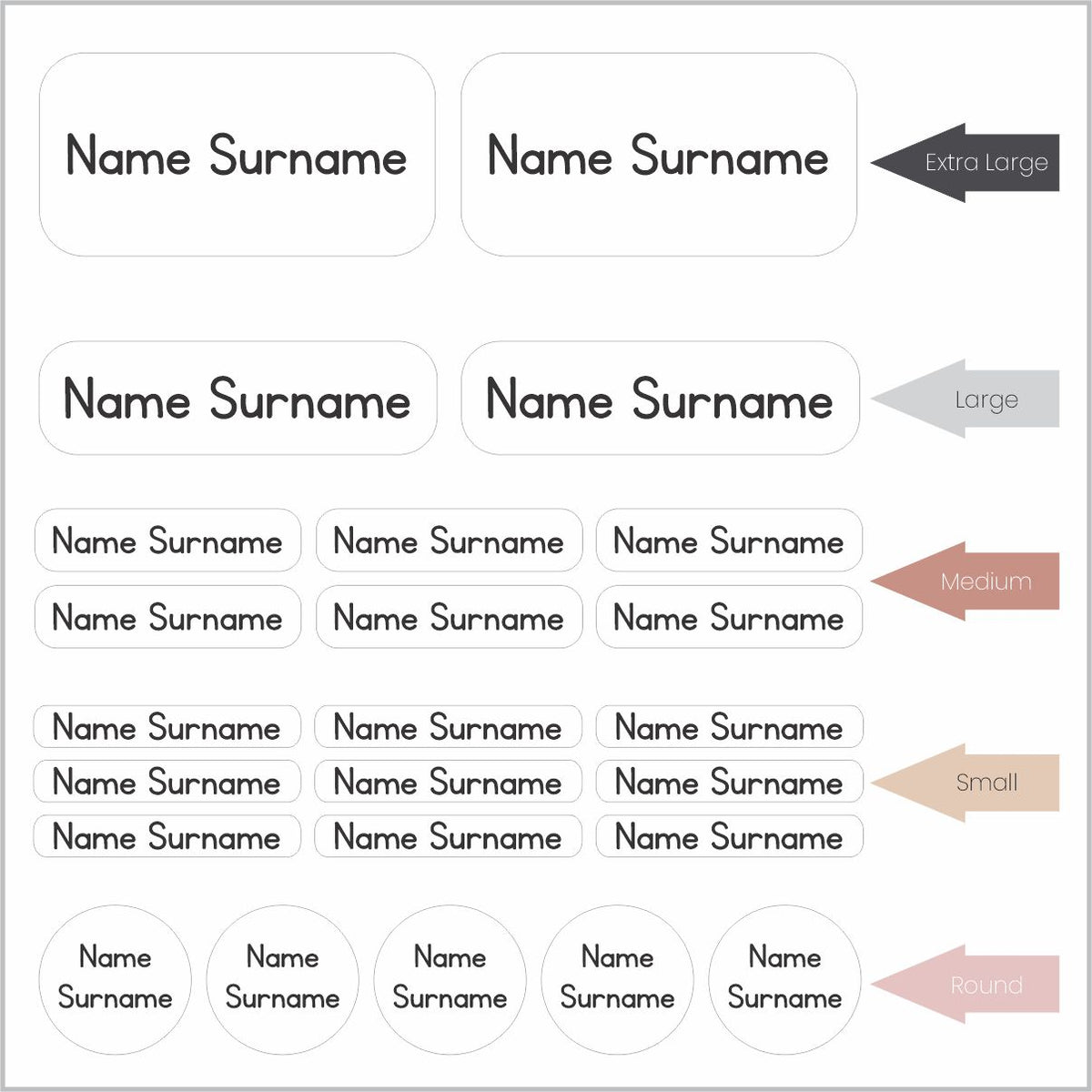 Black and White Additional Labels – Stickit Designs