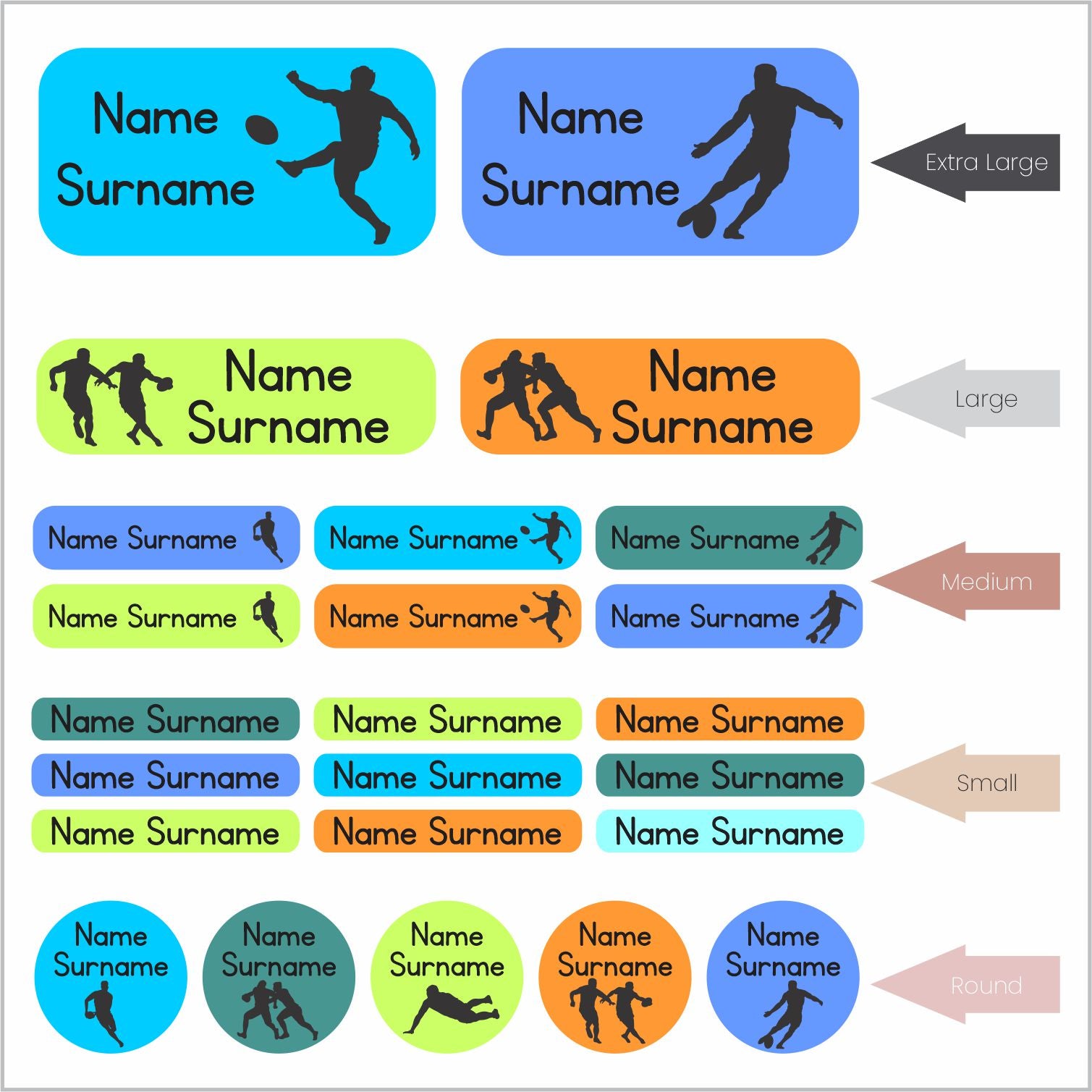 School Labels Rugby Rugby Additional Labels – Stickit Designs