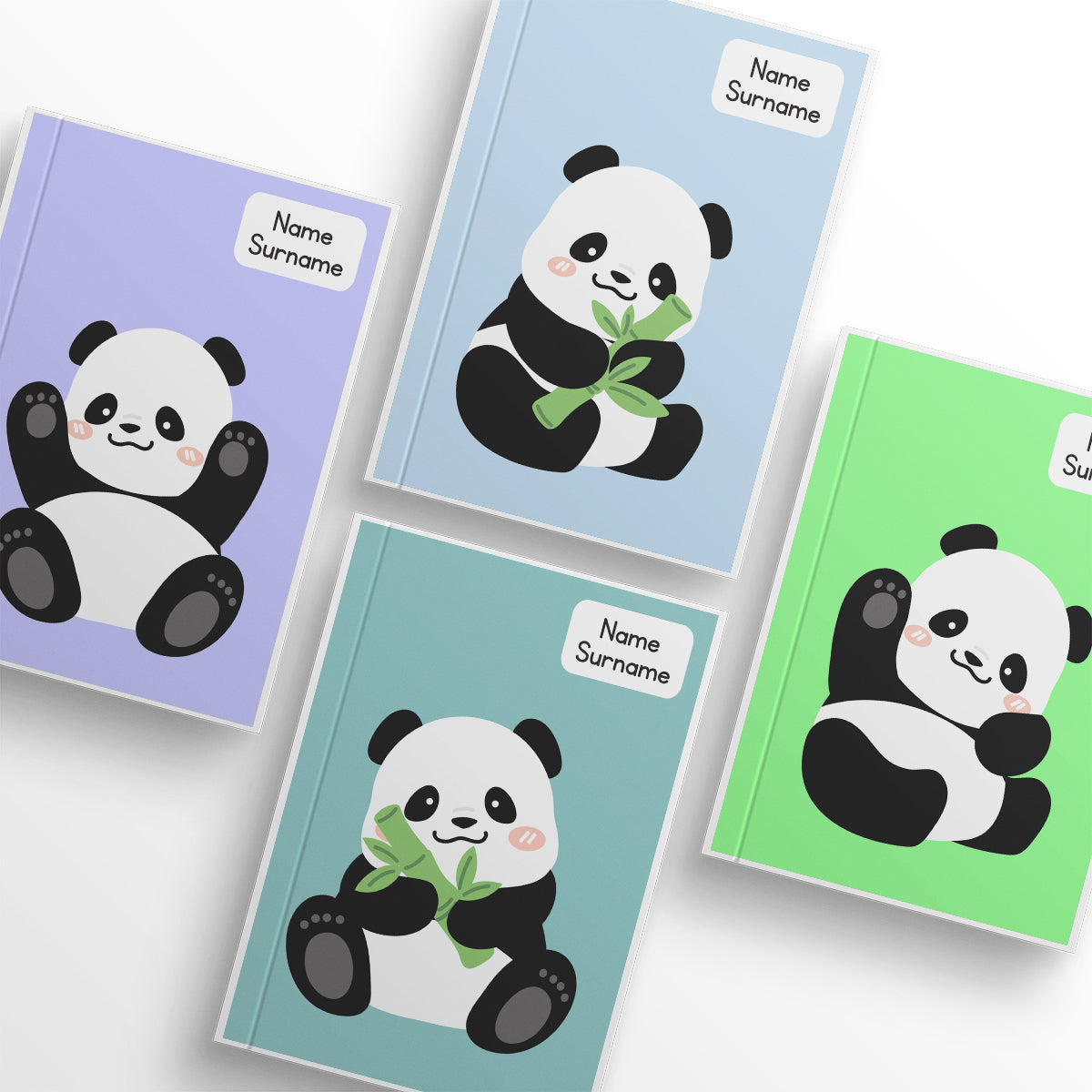 Pandas Book Front Covers – Stickit Designs