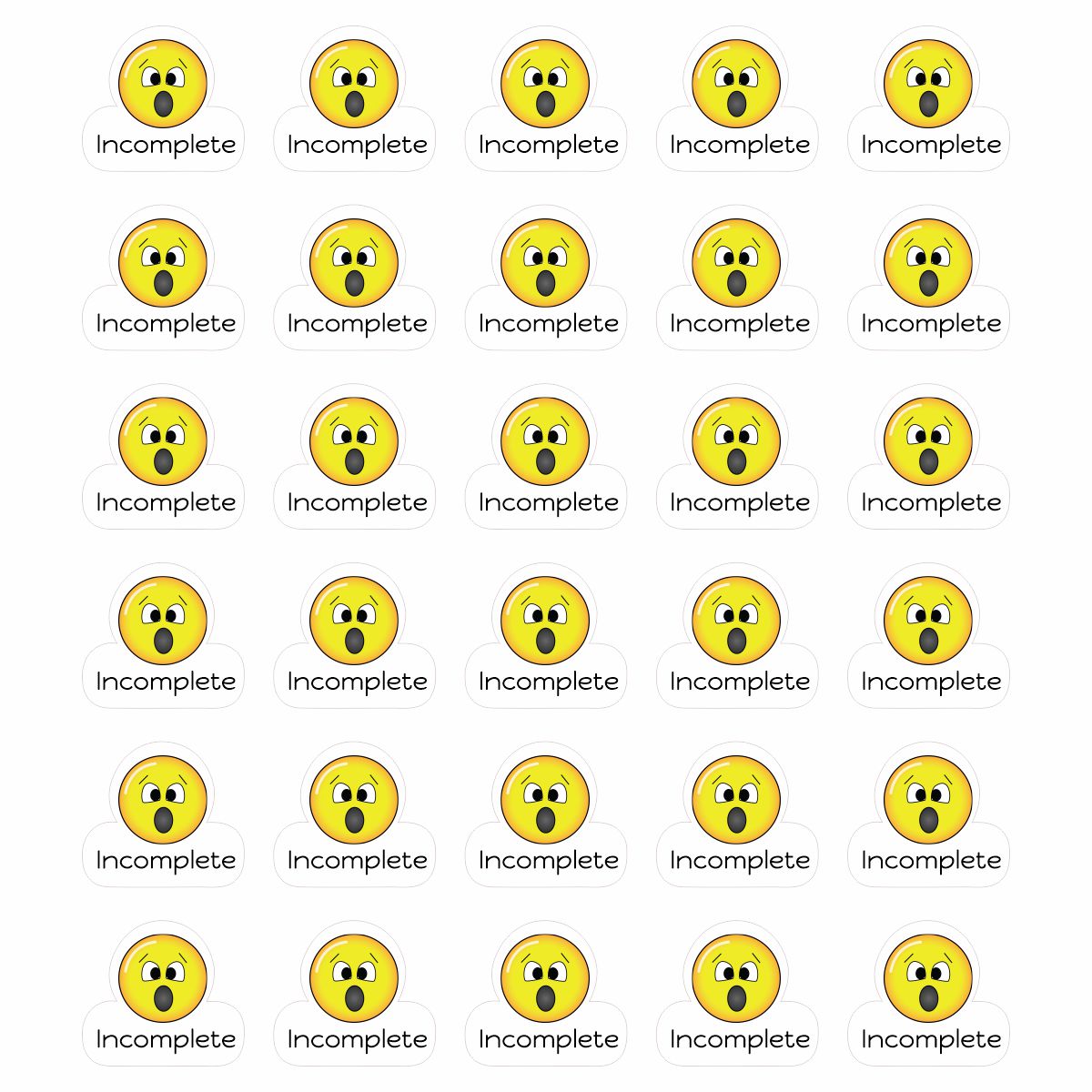 Incomplete Stickers (Various Languages) – Stickit Designs