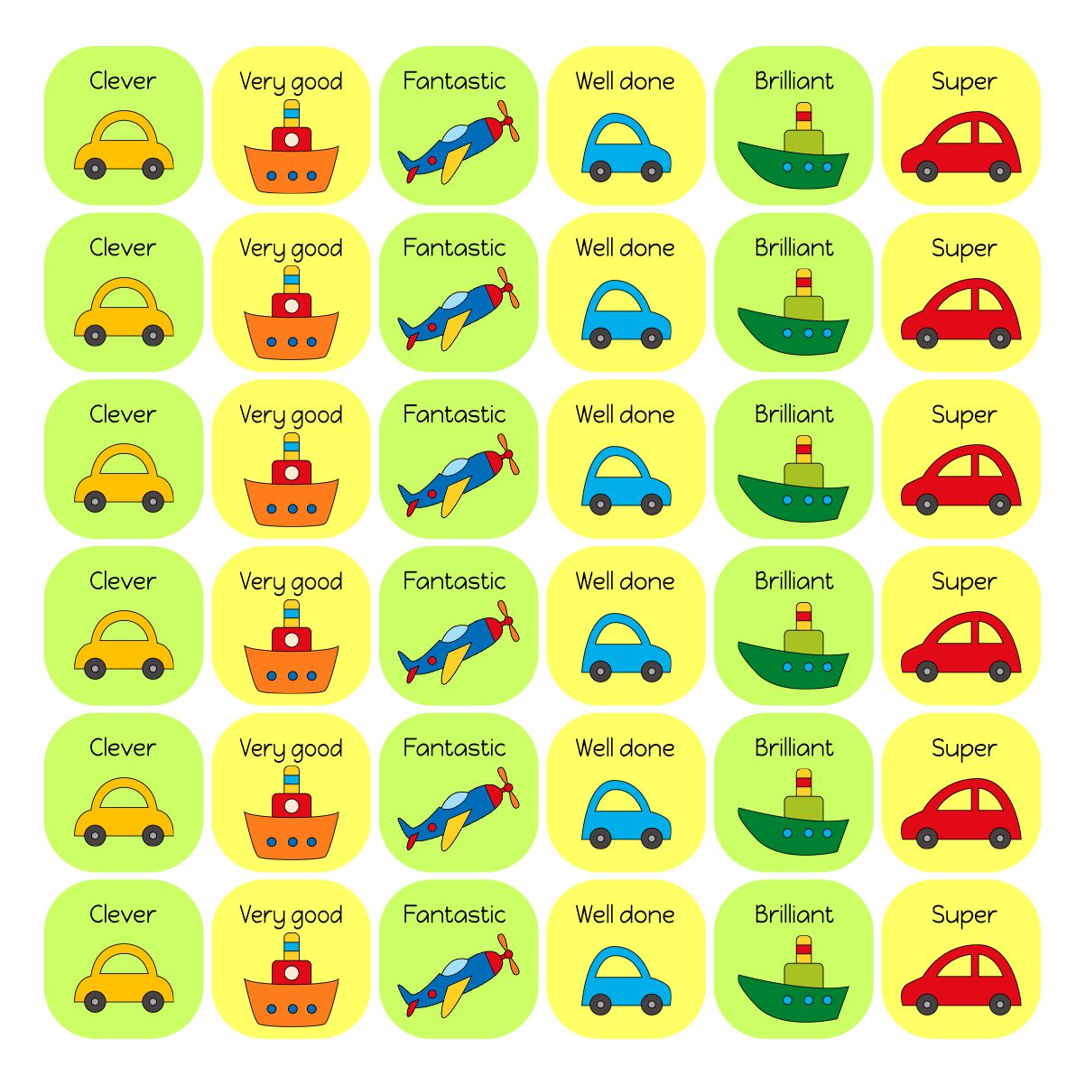 Daily Transport Sticker Medium Transport Stickers (Various Languages) – Stickit Designs