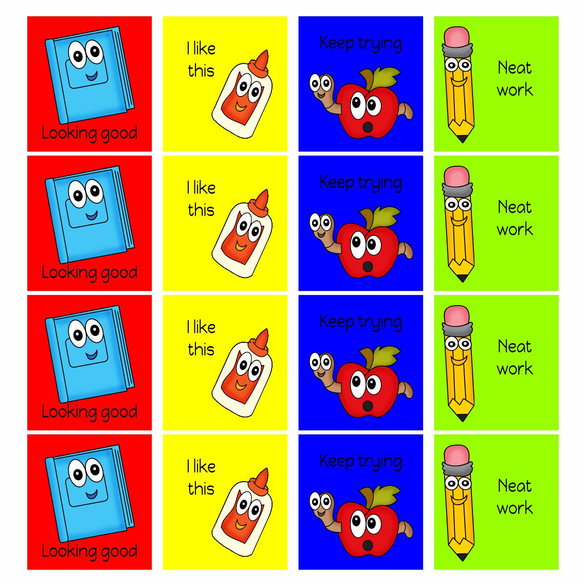Language Sticker Students Label Extra Large School Stickers (Various Languages) – Stickit Designs